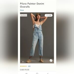 Anthropologie denim overalls